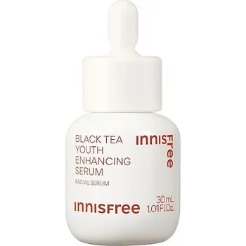 Pleťové sérum 718124-BLACK TEA Sérum 30ml - Youth Enhancing Serum with Black Tea - Zpevňující a vyhlazující sérum - INNISFREE