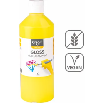 Speciální výtvarná barva Barva s vysokým leskem Gloss, 500 ml, světle žlutá