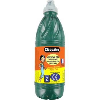Vodová barva Prstová barva - tempera NEFERTARI BABY 1 Kg Tmavě Zelená