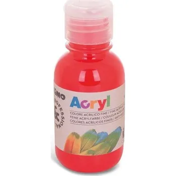 Vodová barva Akrylová barva PRIMO, 125 ml, červená