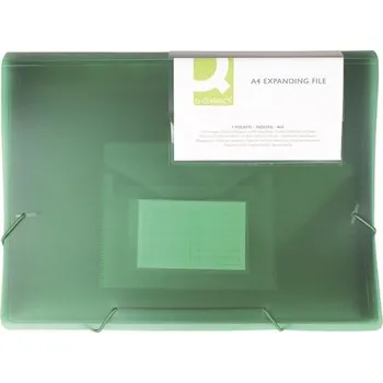 Q-Connect Aktovka Q-Connect,A4,transp.zelená,6 př.