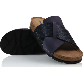 Dámské pantofle BATZ - Dámské pantofle MARINA, modrý mix Velikost: 38