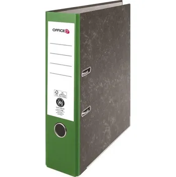 Pák.pořadač OFFICEO - A4,karton, 7,5,mramor,zelený