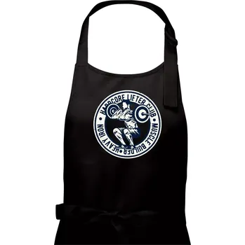 Kuchyňská zástěra Hardcore Lifter heavy iron - Pánská zástěra na vaření - Univerzální velikost ( Černá )