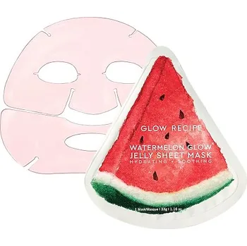 Pleťová maska 751411-LTD EDITION WATERMELON GLOW JELLY MASK - Watermelon Glow – Hydratační a zklidňující gelová maska - GLOW RECIPE