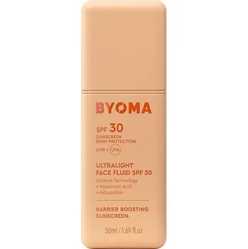 Přípravek na opalování 757718-SPF 30 FACE FLUID 50ML - Ultralight Face Fluid SPF 30 – Ochrana proti slunečnímu záření - BYOMA