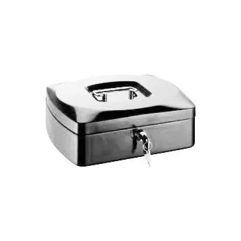 Příruční pokladna RON Kovová pokladna 25,5 × 20 × 9 cm - bílá