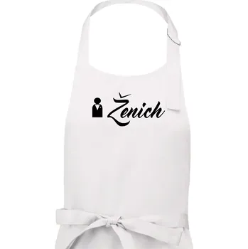 Kuchyňská zástěra Ženich ikonka - Pánská zástěra na vaření - Univerzální velikost ( Bílá )