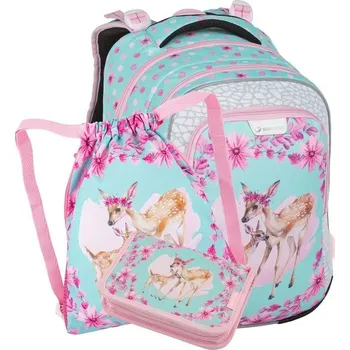 Školní batoh Školní batoh Bagmaster malý set - Srnka a koloušek