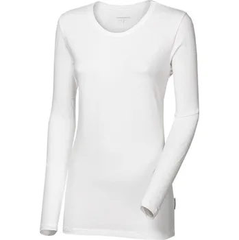 Dámské oblečení triko dlouhé dámské Progress BAMBUS LS ORIGINAL bílé