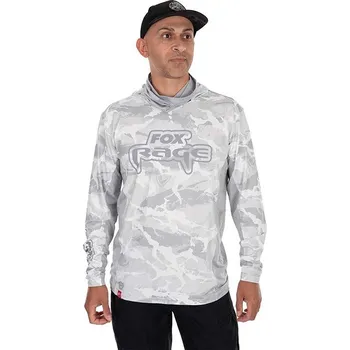 Rybářské oblečení Triko Rage UV Hooded Light Camo Top Velikost XXL