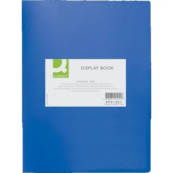 Katalogová kniha Q-Connect A4, 20 kapes, modrá