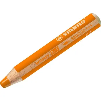 Kresba STABILO woody 3 in 1 Multifunkční pastelka - oranžová