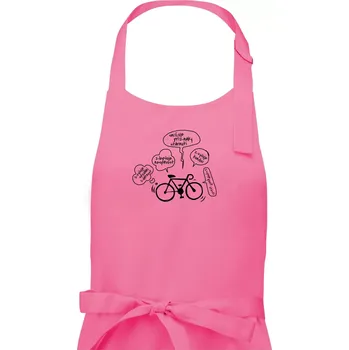 Kuchyňská zástěra Výhody cyklistiky - Pánská zástěra na vaření - Univerzální velikost ( Růžová )