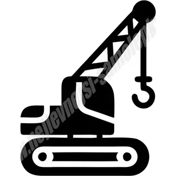 Samolepicí dekorace na vozidlo Samolepka Jeřáb