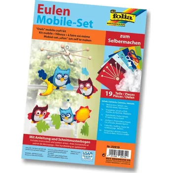 Kolotoč nad postýlku Kreativní sada - závěsný kolotoč SOVA