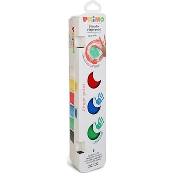 Vodová barva Primo Prstové barvy 6 × 40 ml v blistru