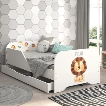 Dětská postel Dětská postel 140 x 70 cm s motivem lva