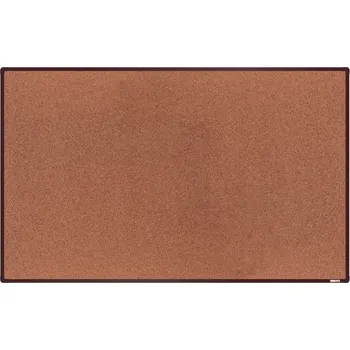 boardOK Korková tabule s hliníkovým rámem 200 × 120 cm, hnědý rám