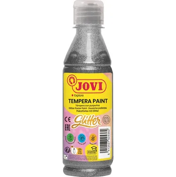 Vodová barva Temperová barva JOVI PREMIUM 250 ml, glitrová - Stříbrná