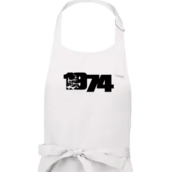 Kuchyňská zástěra Husákovo dítě - 1974 - Dámská zástěra na vaření - Univerzální velikost ( Bílá )