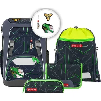 Školní batoh GIANT pro prvňáčky - 5dílný set, Step by Step Ninja Kimo, certifikát AGR