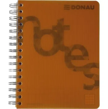 Blok Blok Donau College, A5, čtverečkovaný, oranžový