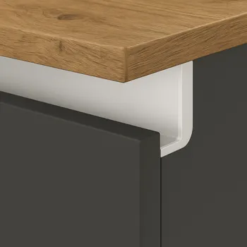 Paradox Úchytkový profil za dvířka OLYMP - L / Bílá matná 3 m