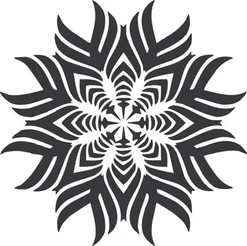 Plastová šablona - Mandala, 14,5 × 14,5 cm