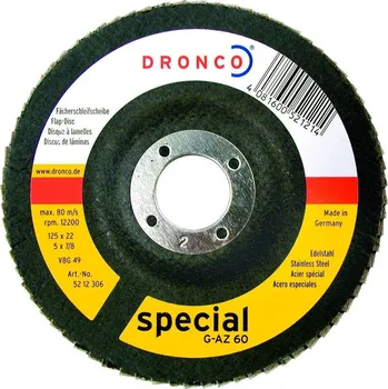 Brusný kotouč Kotouč brusný lamelový Dronco 180x22 G-AZ40 SPECIAL 0521-830 4