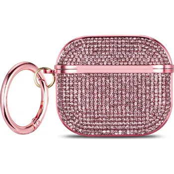 Příslušenství pro sluchátka Prémiový obal s kamínky pro AirPods PRO 2 Barva: Růžová