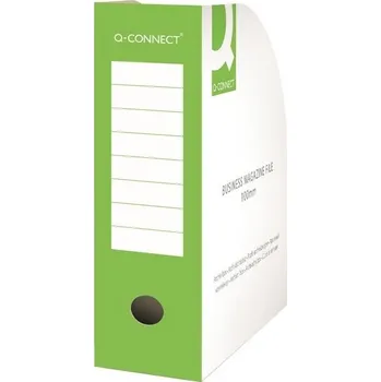 Stojan na časopisy Q-Connect - A4, 10 cm, zelený