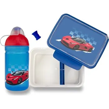 Svačinový box R&B SET Zdravá lahev 0,5l a Zdravá sváča - Supersport