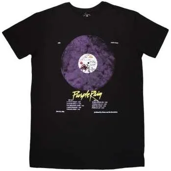 Zahraniční hudba Merch Prince: Prince Ladies T-shirt Dress: Purple Rain Disc (black) (large) L