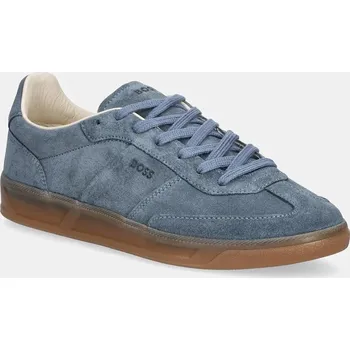 Dámské tenisky Semišové tenisky BOSS Brenta dámské, modrá barva, 50536645 50536645.497 95X, EUR 38