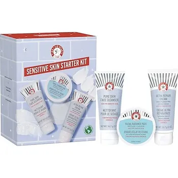 Kosmetická sada 721177-Kit - Sada přípravků pro citlivou pleť – Čištění, exfoliace a hydratace - FIRST AID BEAUTY
