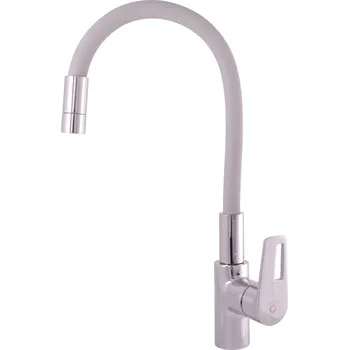 Vodovodní baterie Dřezová baterie RAV SLEZÁK Colorado se silikonovým ramínkem šedá/chrom CO219.5/10