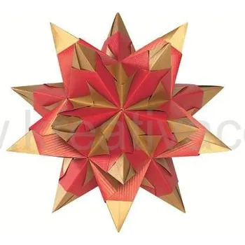 kreativní sada Bascetta - hvězda, 75g/m² - dvojbarevná