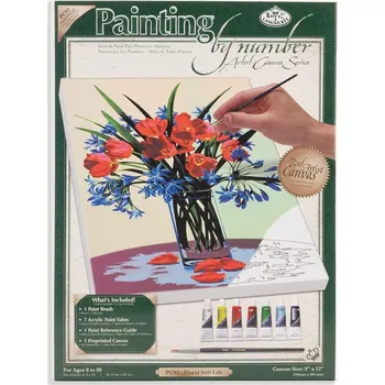 Malování podle čísel na plátně 23x31cm R&L - Květinové zátiší