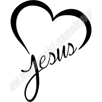 Samolepicí dekorace na vozidlo Samolepka Jesus