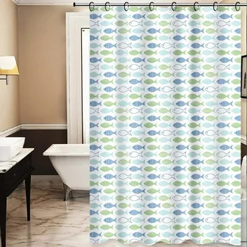 Sprchový závěs Sprchový závěs TORO PREMIUM 178x199 cm modrá/zelená