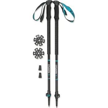 Trekingová hůl Warmpeace TOURING black/turquoise green + DÁREK