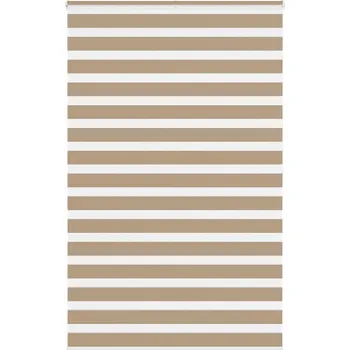 vidaXL Zebra roleta šířka látky 135,9 cm polyester [4014789] Barva: sand brown