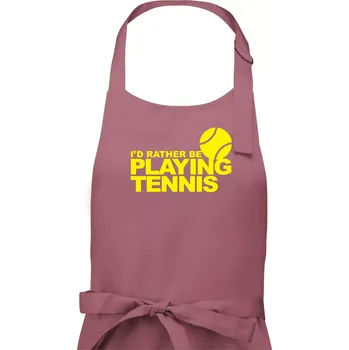 Kuchyňská zástěra Playing tennis - Pánská zástěra na vaření - Univerzální velikost ( Starorůžová )