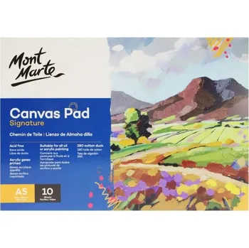 Blok Blok s malířským plátnem Mont Marte A5 č.0025 - 10 listů