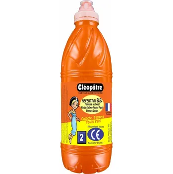 Vodová barva Prstová barva - tempera NEFERTARI BABY 1 Kg Oranžová