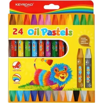 Olejové pastely KEYROAD 24 ks