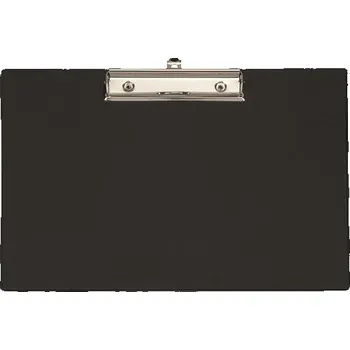 Psací podložka s klipem Maul - A4 na šířku, černá