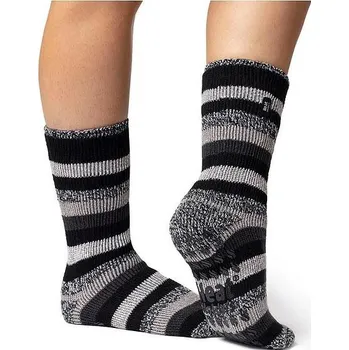 Dámské termoprádlo HEAT HOLDERS ponožky dámské STRIPE ABS BSLHH485 37-42 Černá