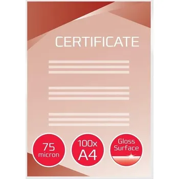 Laminátor Laminovací fólie GBC A4, 2x 75 mic, lesk, 100 ks